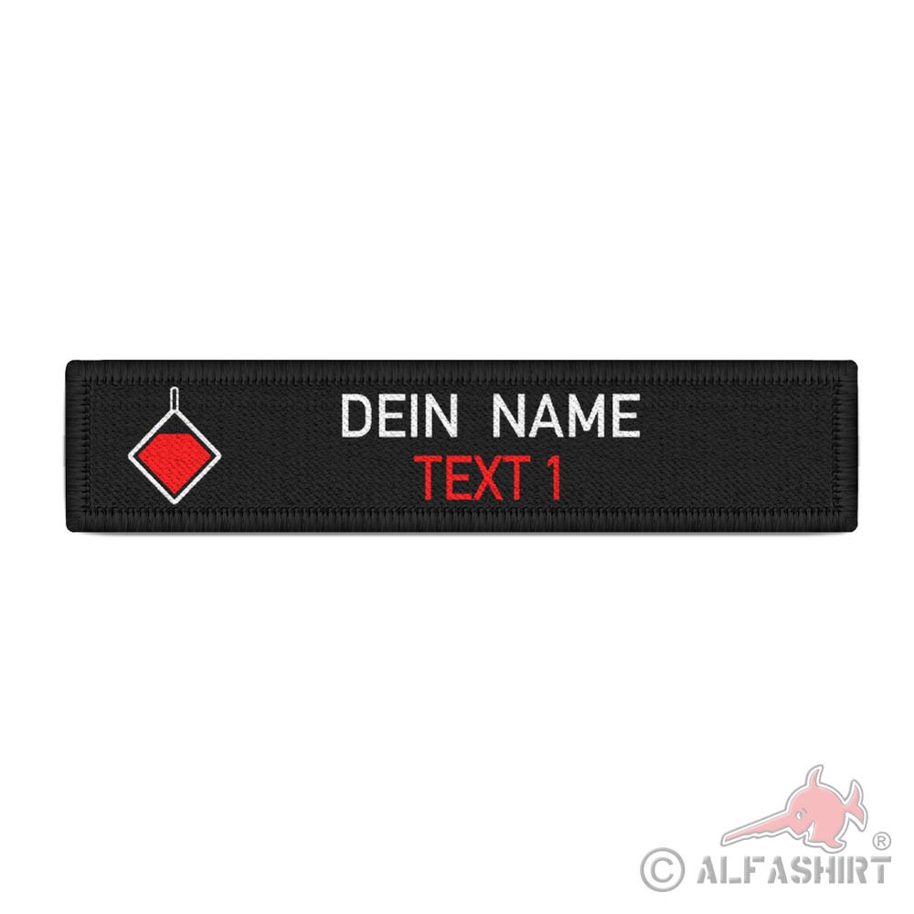 Verbandsführer Namen-Schild Patch Feuerwehr personalisierbar Bundeswehr #43359