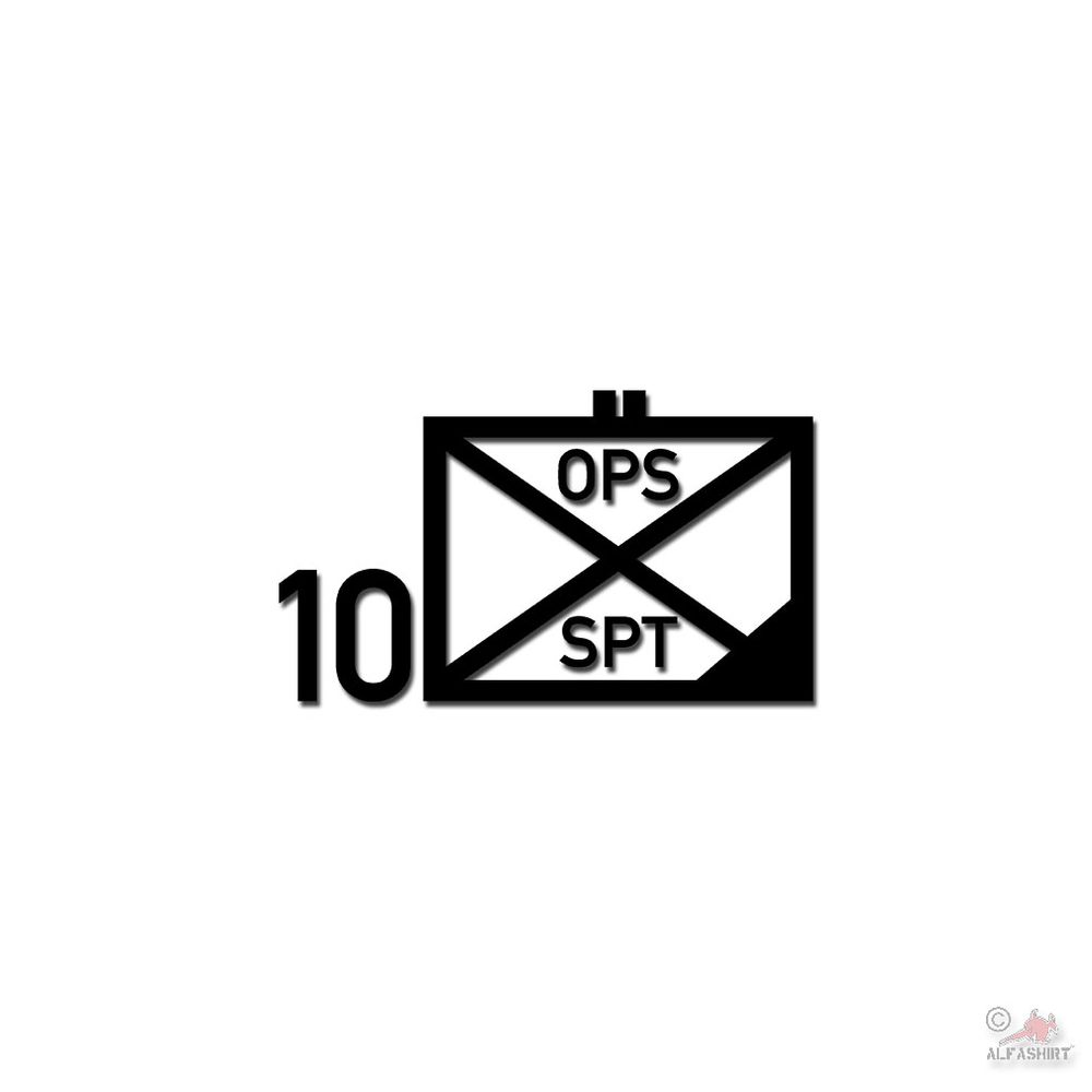 Support Battalion Use 10 UstgBtl One Tactical Token 5x5cm # A4608
