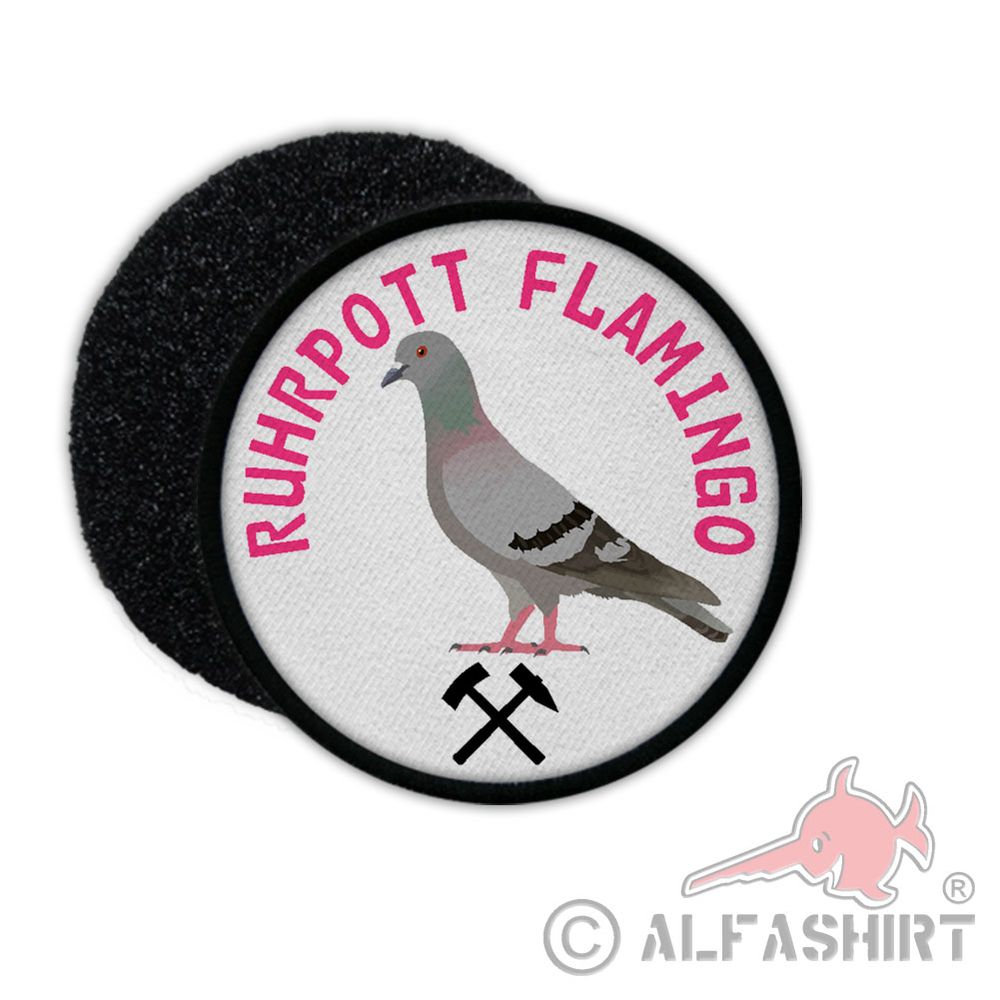 Patch Ruhrpott Flamingo Taube Ruhrgebiet Pott Humor Dortmund Zeche Bochum #31939