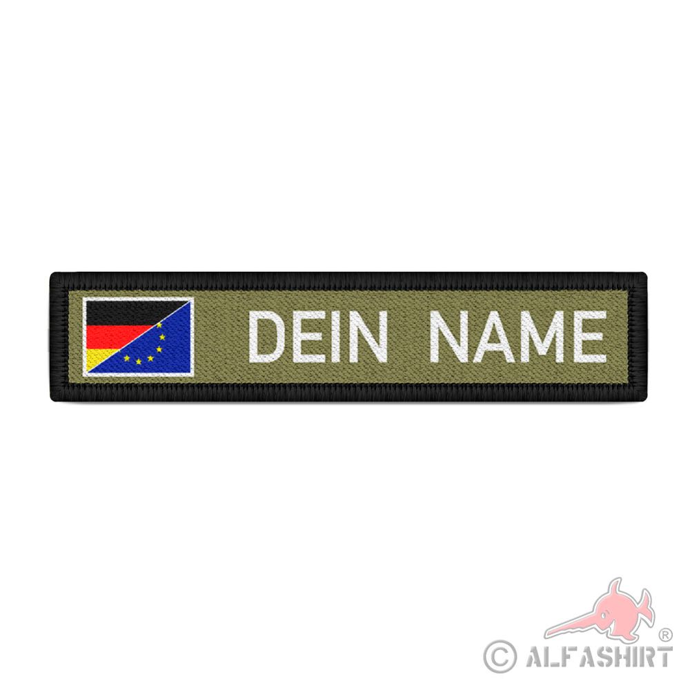 Namenschild Patch Deutsch Europa Namen  Name Land Flagge Fahne DEU Schild#41219