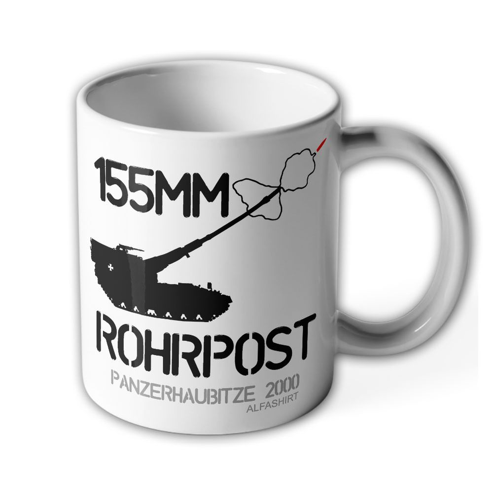Tasse 155mm Rohrpost PzH 2000 Panzerhaubitze Artillerie PzArtBtl 131 295 #26158