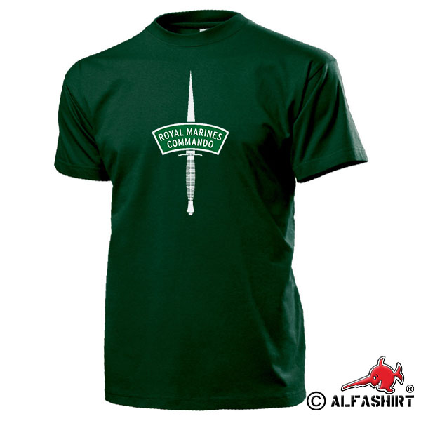Royal Marines Commandos Commando Marineinfanterie Dolch Messer T Shirt #17261