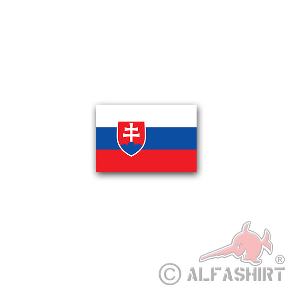 Aufkleber/Sticker Slowakei Flagge Slovensko Slowakische Republik 5x7cm A3008