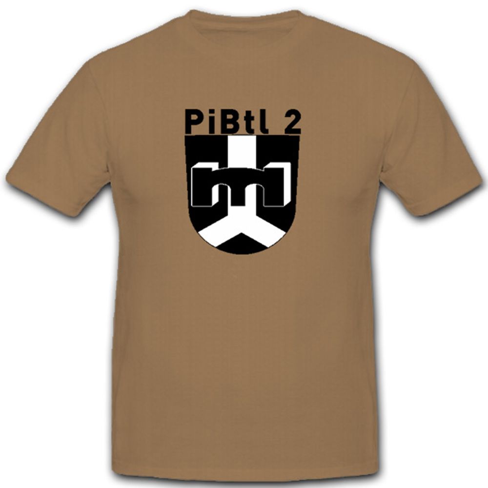 Pibtl 2 Bundeswehr Wappen Abzeichen Deutschland Militär - T Shirt #7661