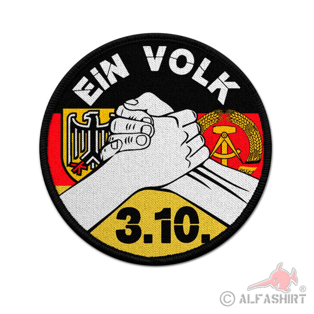 Patch 3 Oktober Tag der deutschen Einheit 1990 Mauerfall Deutschland #40627