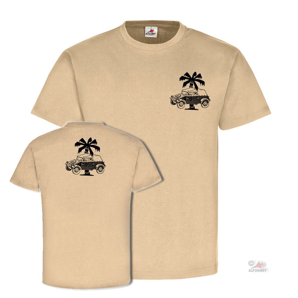 Afrika Kübelwagen Typ82 Kübel DAK Tropen Tobruk El-Alamein Palme T Shirt #25469