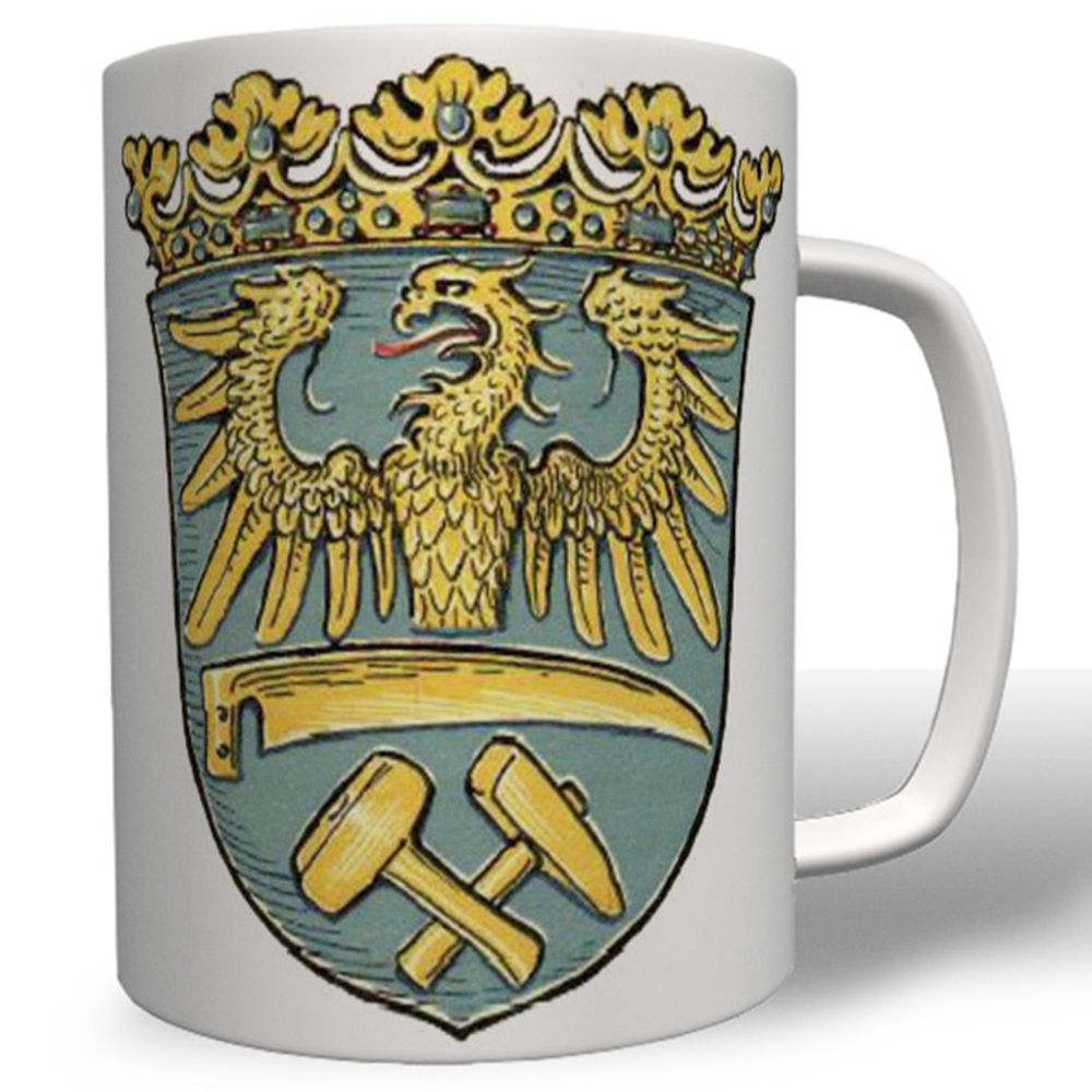 Wappen Oberschlesien Provinz Abzeichen Emblem Polen- Tasse Becher Kaffee #3954