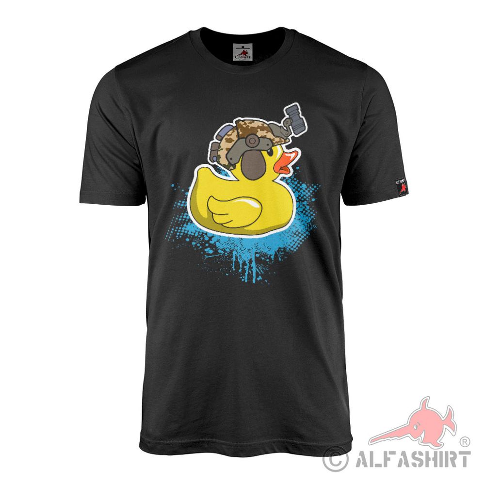 Tactical squeaky duck bathing duck combat swimmer BW Bundeswehr T-Shirt #41421