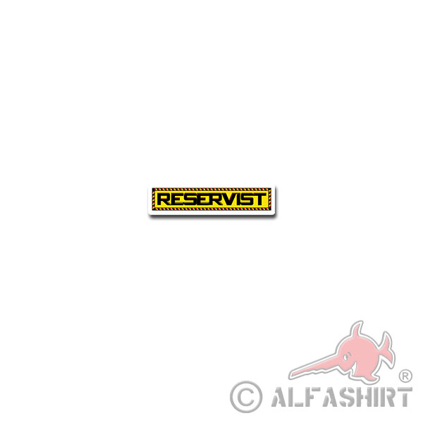 Reservist Aufkleber Sticker Litze Schwarz Rot Gold Gelb Bundeswehr 15x4cm#A3811