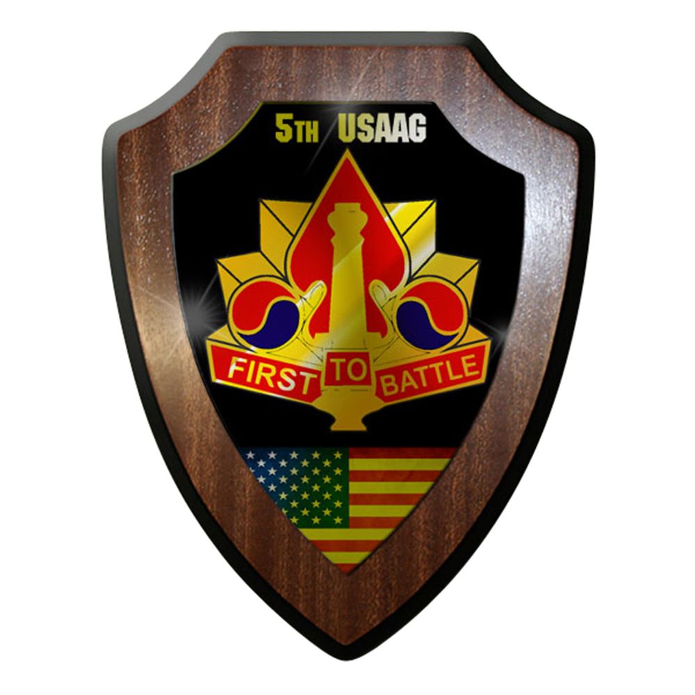 Coat of Arms / Wall Shield - 5th USAAG US Army First to Battle Germany #7679