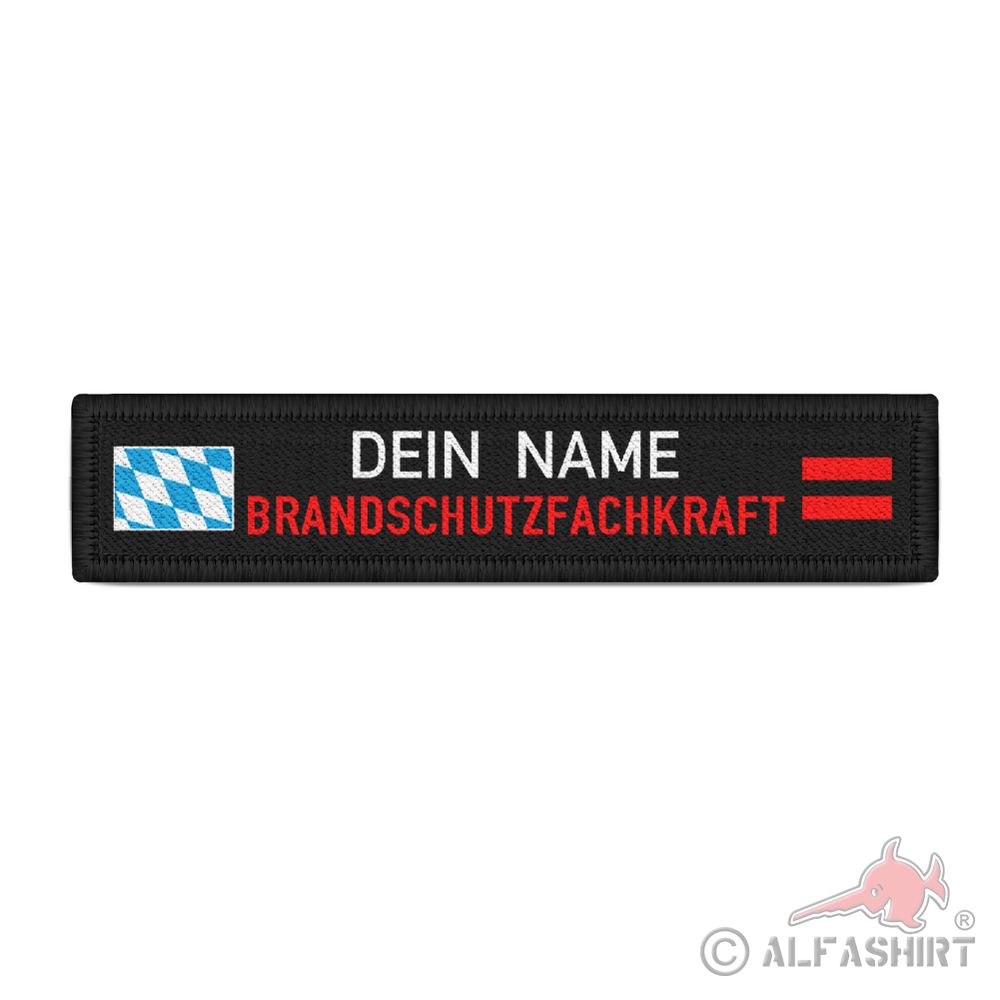Namenspatch Brandschutzfachkraft Bayern Feuerwehr personalisierbar #39627