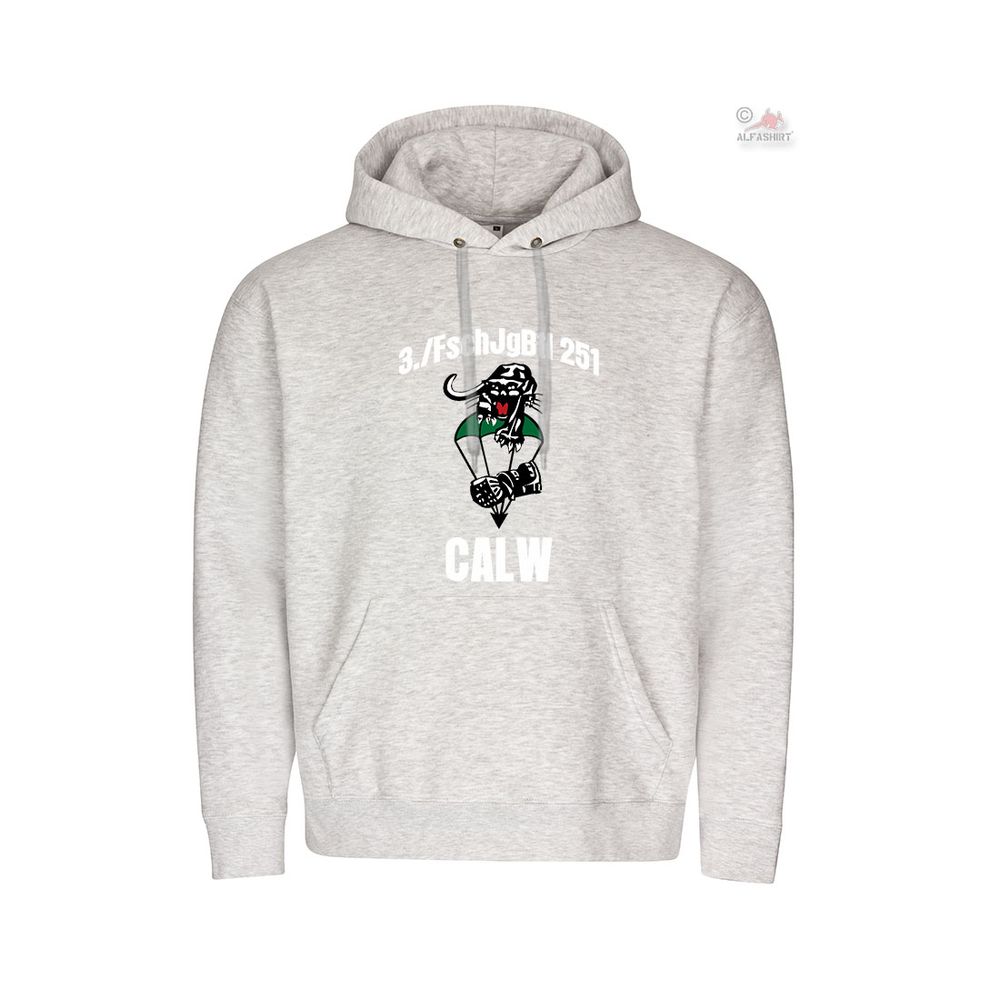 Hoodie 3- FschJgBtl 251 Fallschirmjägerbataillon Kaputzenpulli Pullover #26898