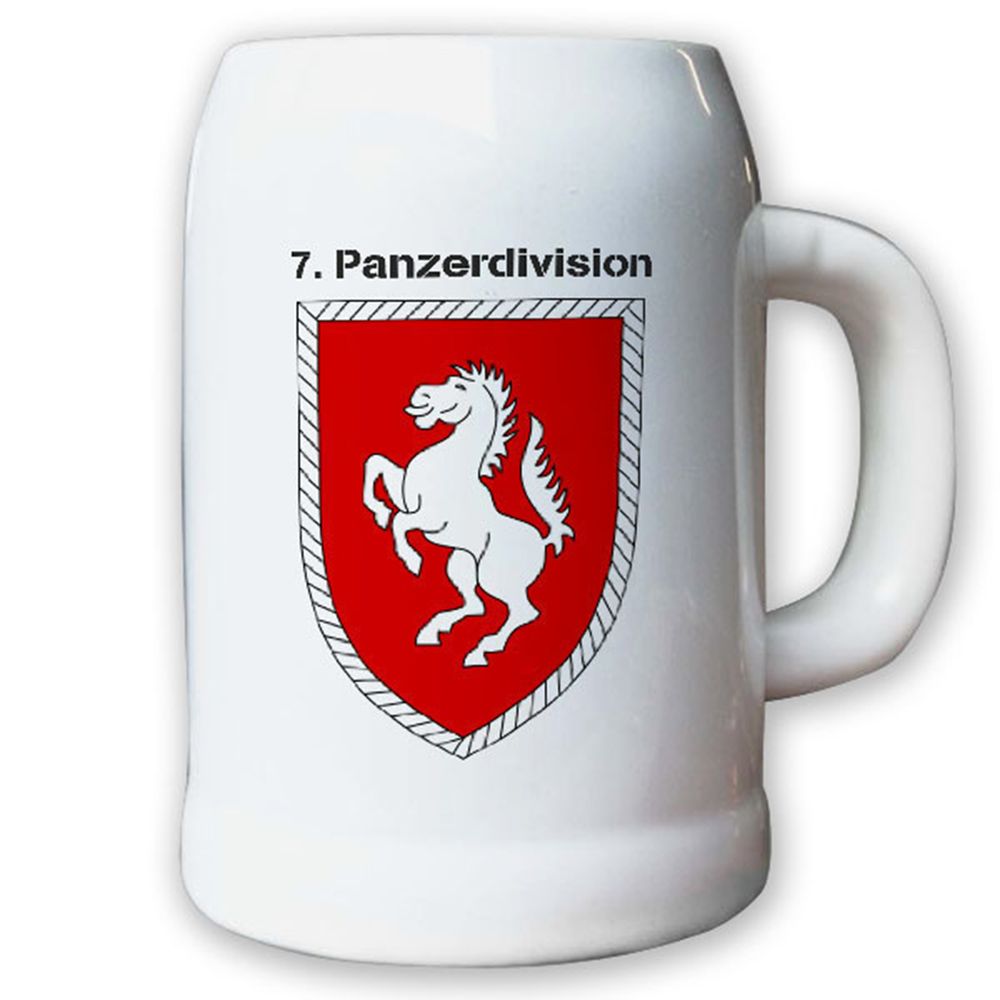Krug / Bierkrug 0,5l -Bierkrug 7. Panzerdivision_Bundeswehr PzDiv Krug #12936