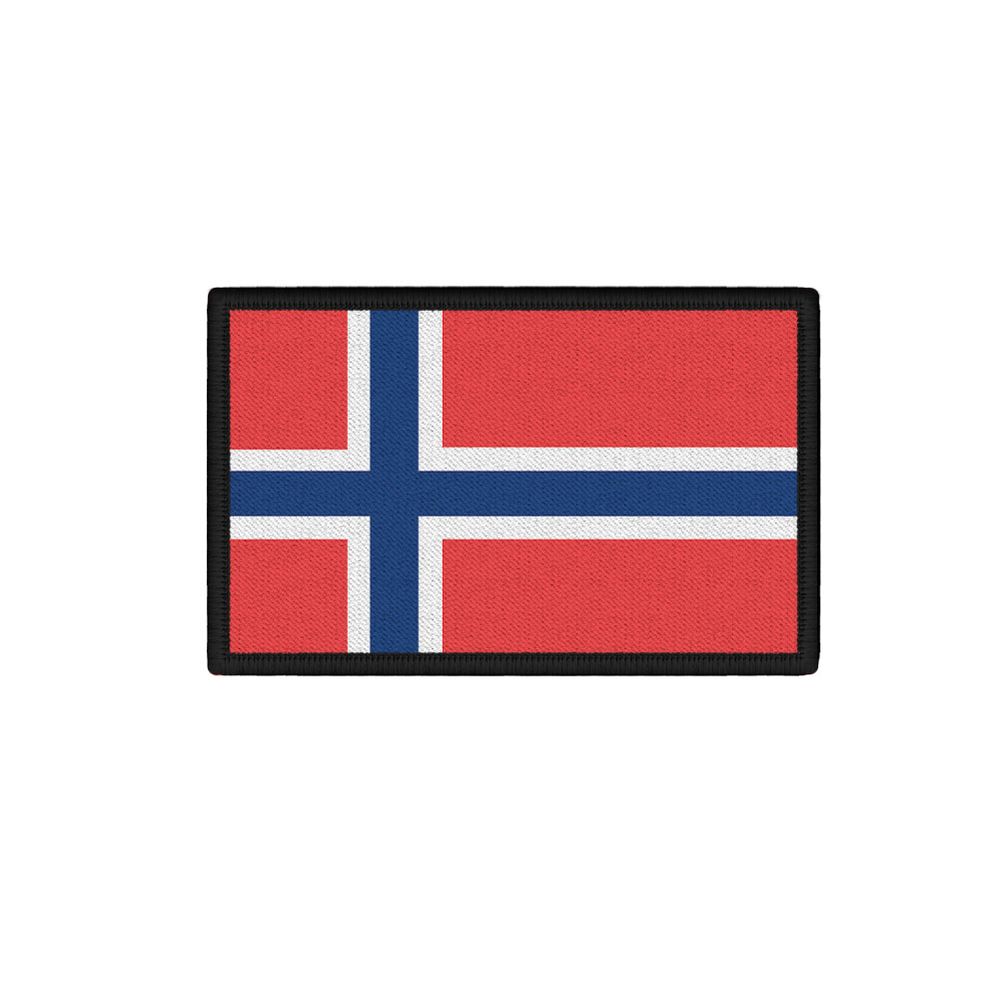 Patch 7,5x4,5cm Flagge Fahne flagg Königreich Norwegen Kongeriket Norge #43561