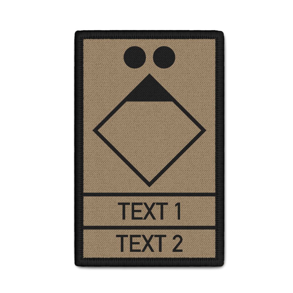 Rank Patch 9,8x6cm Gruppenführer Taktisches Zeichen Khaki Sand GrpFhr GF #47280