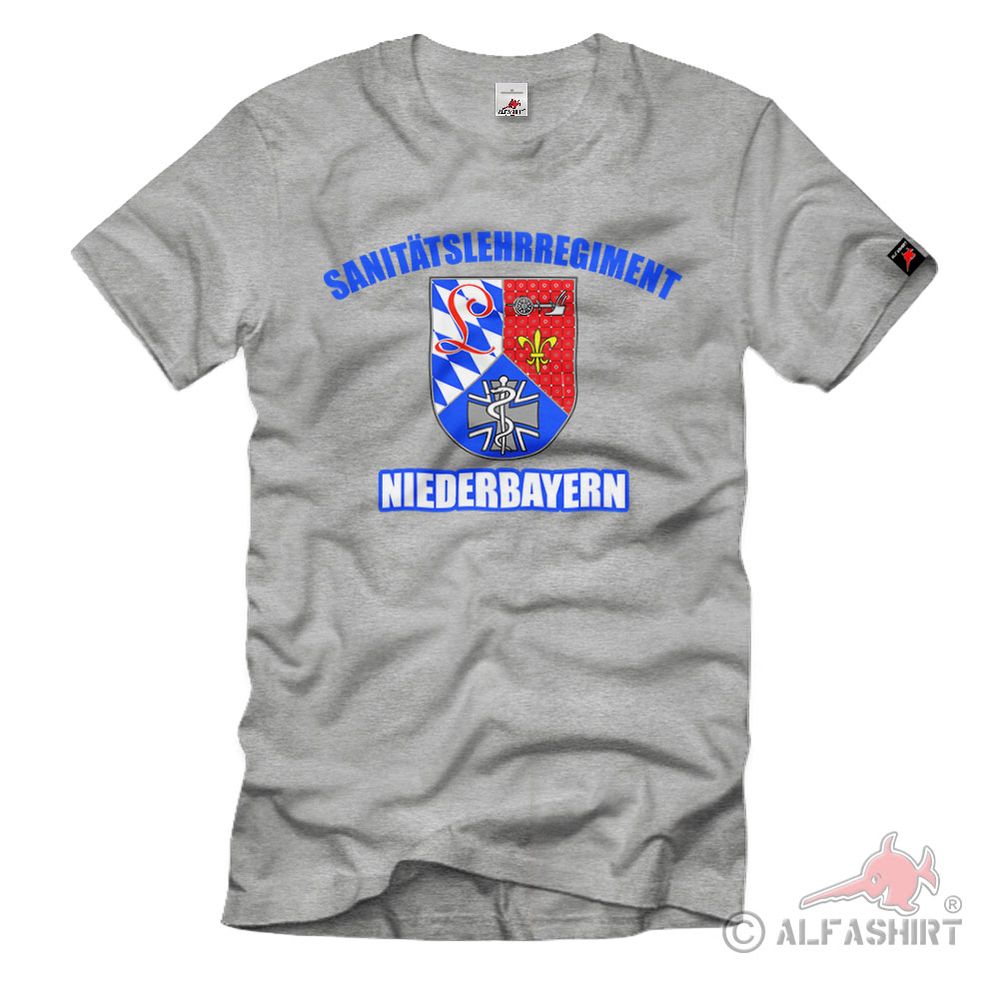 SanLehrReg Niederbayern Sanitätslehrregiment Bundeswehr Wappen T Shirt #39286