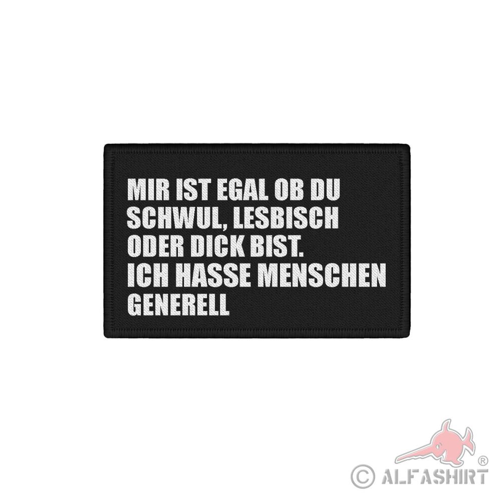 ISSO Patch Please Smile Humor Statement Tomorrow you'll be dead 7.5x4.5cm #43901