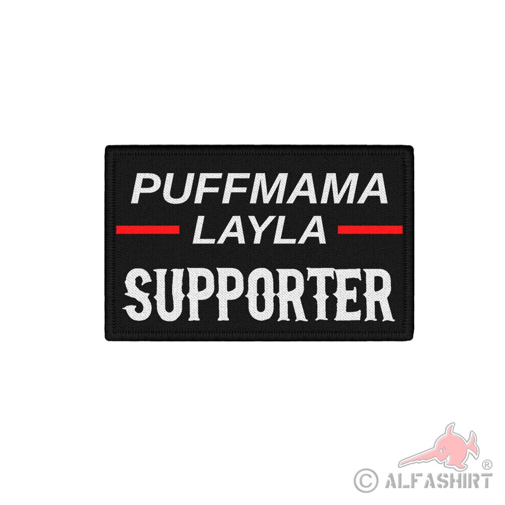 Patch Puffmama Layla Supporter Aufnäher Song Verbot Malle Puff 7,5x4,5cm #40092