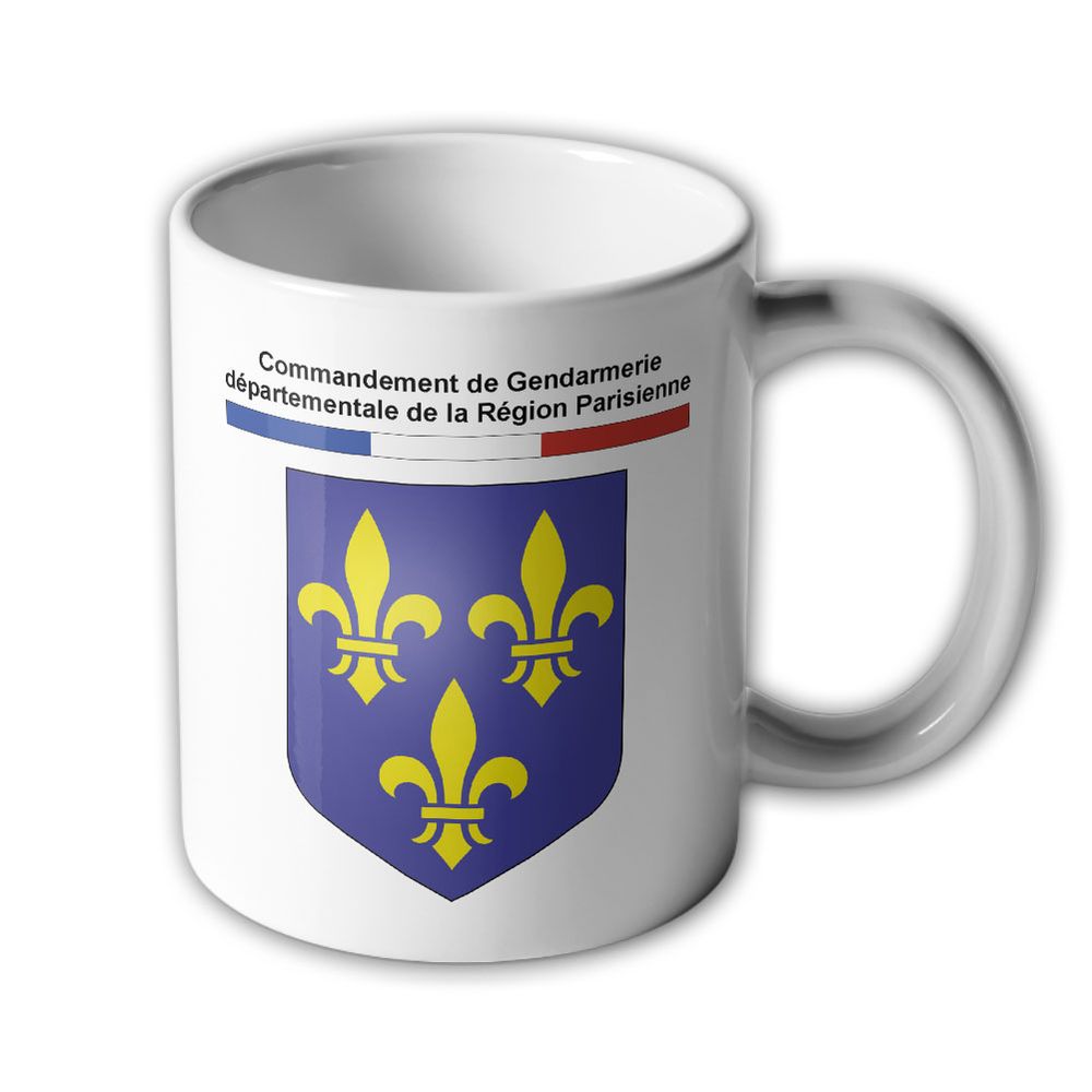 Tasse Commandement de Gendarmerie départementale Parisienne Polizei#33925