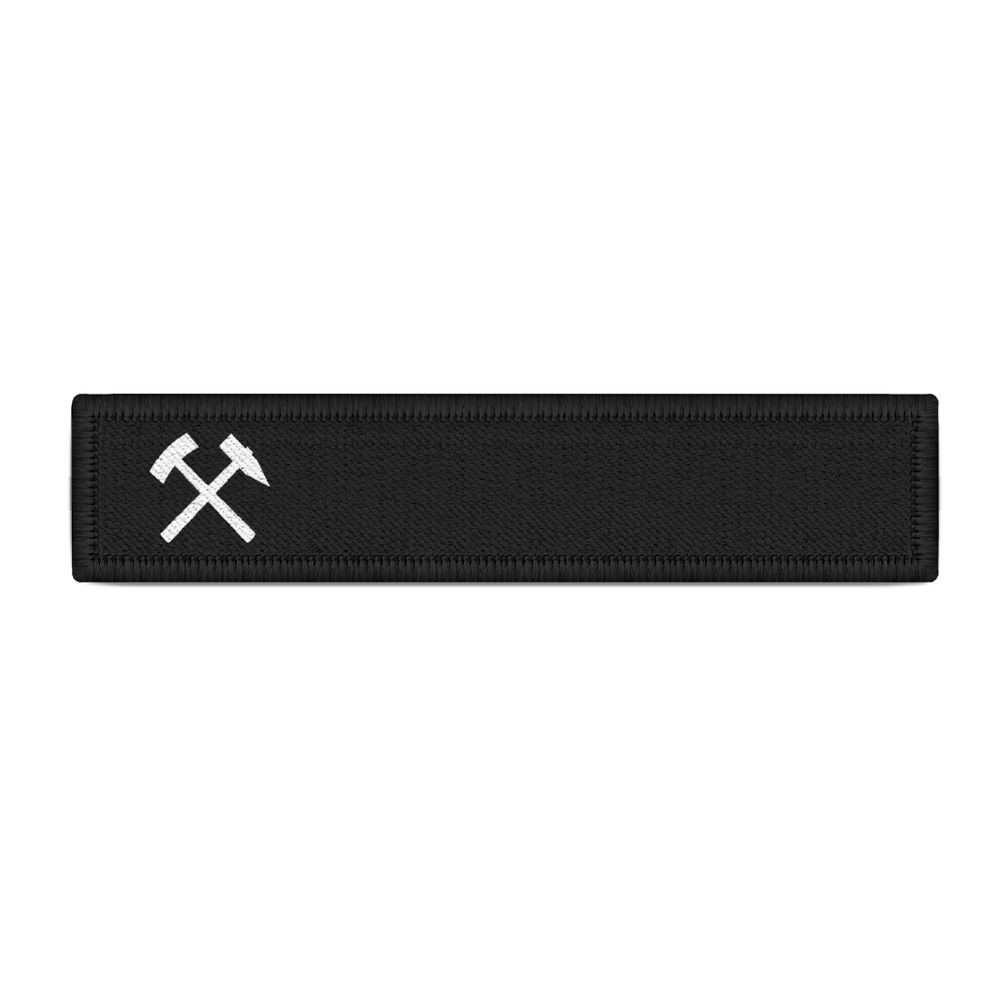 Name tag mallet and iron patch symbol mining recovery iron # 38769