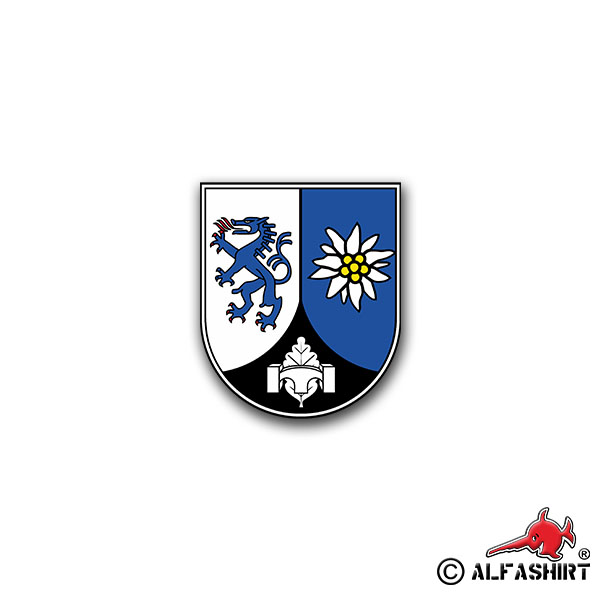 Sticker PiBtl 905 Pioneer Battalion Edelweiss Ingolstadt 6x7cm A1580