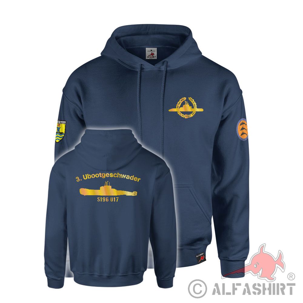 Naval Base Eckernförde SH Deep Water Port Baltic Sea Marine Hoodie navy #44766