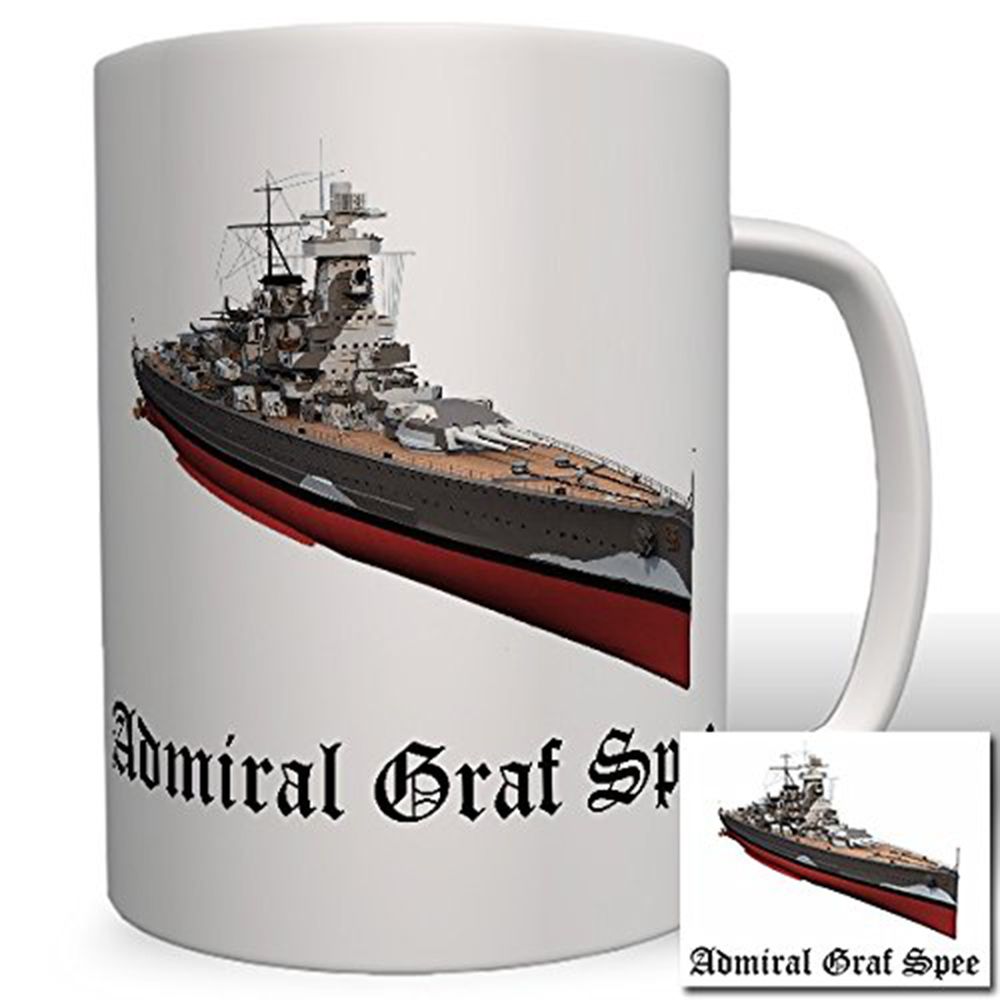 Deutschland Marine Admiral Graf Spee Wk Panzerschiff Militär- Tasse Becher #6494