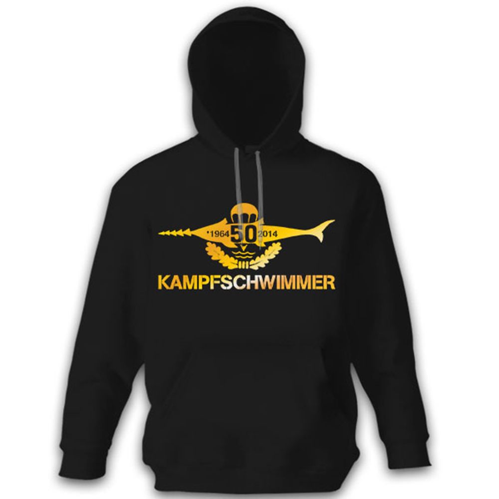 50 Jahre Kampfschwimmer Jubiläum Marine Bundesmarine - Kapuzenpullover #10876 