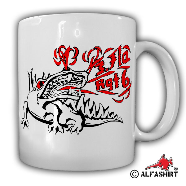 3 FlaRgt 6 Lütjenburg Flugabwehrlehrregiment BW Drache Batterie - Tasse #17172
