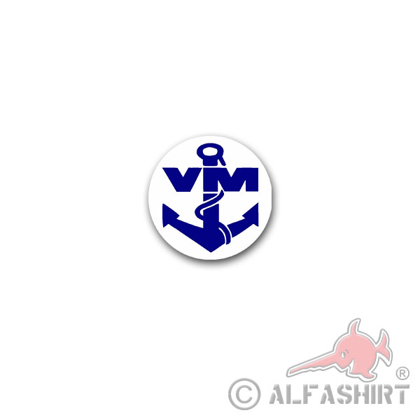 Aufkleber/Sticker Volksmarine VM Seestreitkräfte DDR Marine Wappen 7x7cm A3106