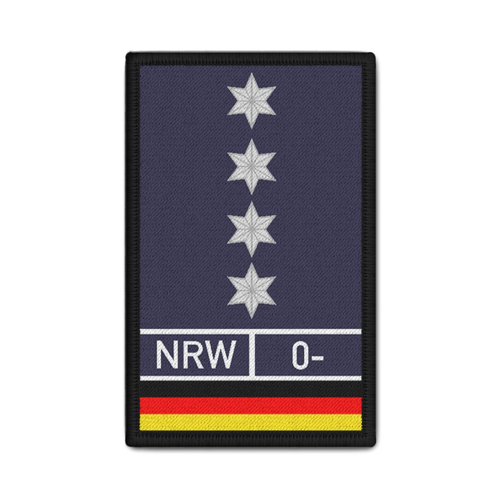 Rank Patch Police Rank Badge State Blood Type PM 9,8x6cm # 32817