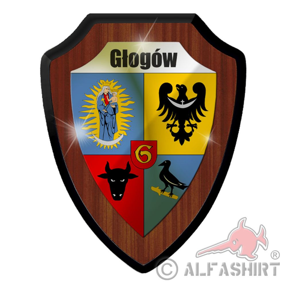 Wappenschild Glogau Schlesien Oberschlesien Niederschlesien Polen Wappen #38588