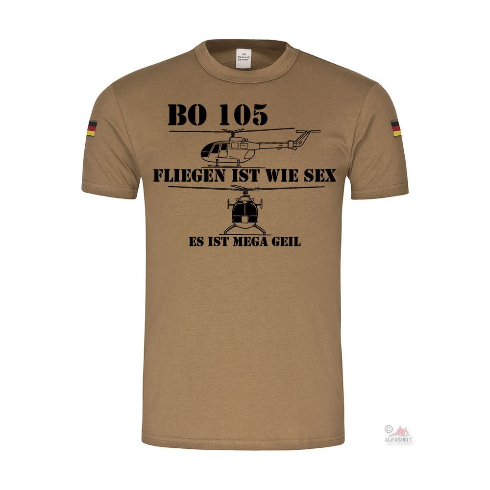 BW Tropics Bo 105 Flying is like sex Bundeswehr humor helicopter fun # 31478