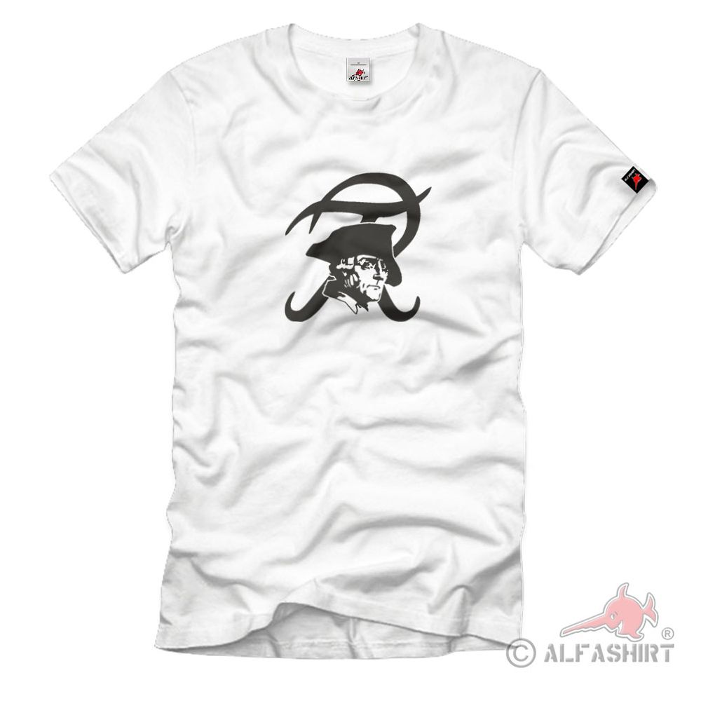 Friedrich der Große Preußen Logo Wappen Gesicht König - T Shirt #3153 