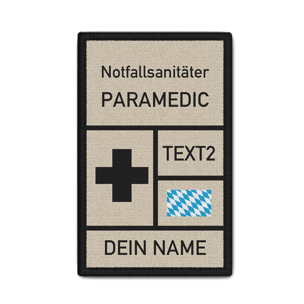 Patch personalisiert Notfallsanitäter Sanitäter Notfallmedizin  #42574