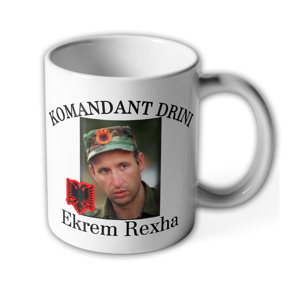 Tasse Komandant Drini - Ekrem Rexha Kosovo-Krieg UCK Albanien Kommandant #36005
