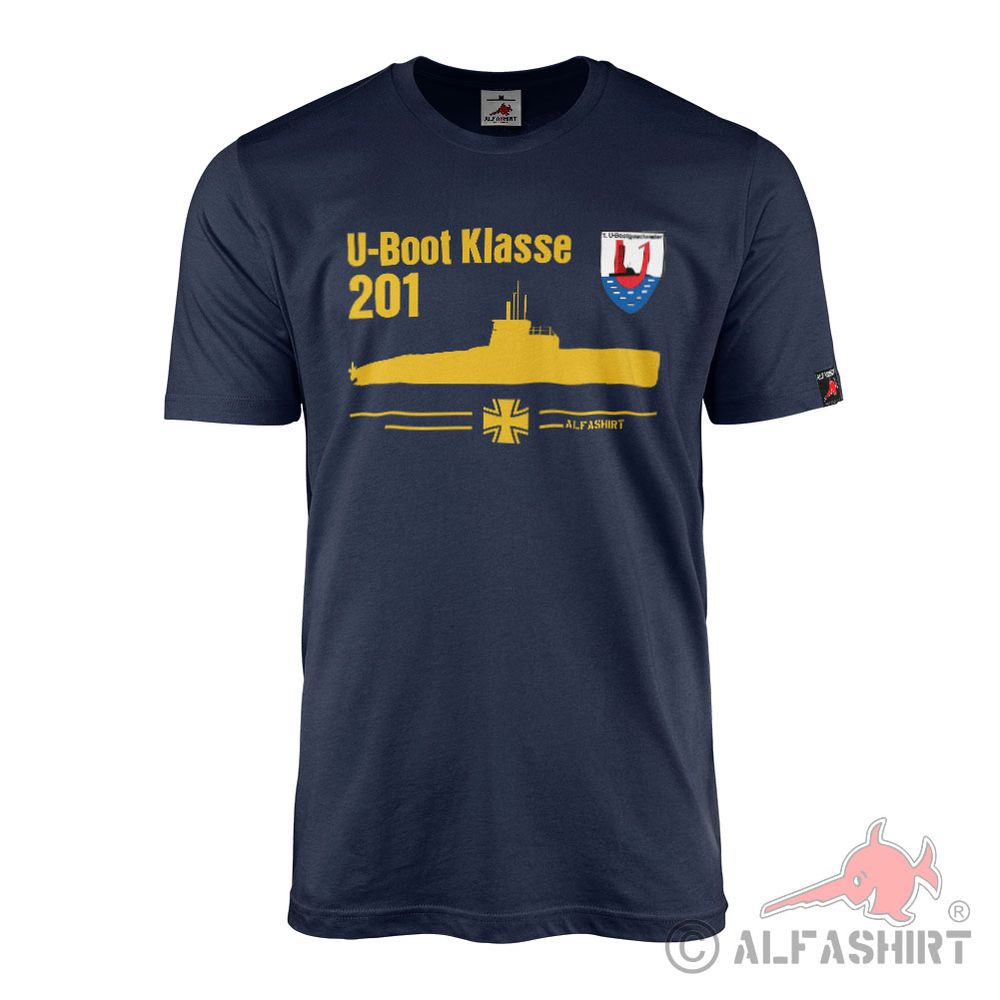T-Shirt U-Boat Class 201 BW 1 U-Boot Squadron Kiel Experimental Carrier #42364