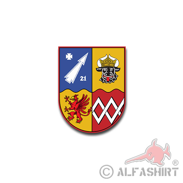 FlaRakGrp 21 Luftwaffe Bundeswehr anti-aircraft missile group 21 7x5cm # A4309