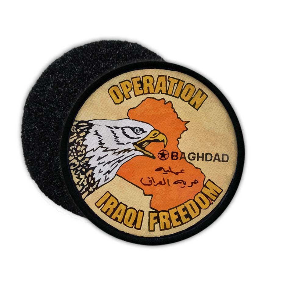 Operation Iraqi Freedome Patch Irak ISAF Baghdad Aufnäher Militär Adler #24366
