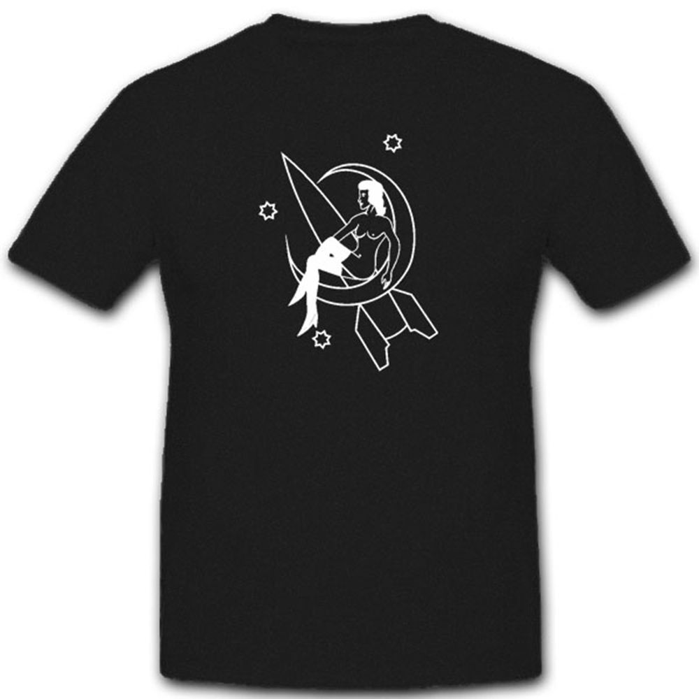 Frau im Mond V2 Raketen Logo Vergeltungs Waffe - T Shirt #4586