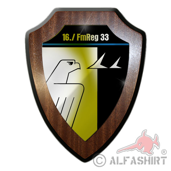 16 FmReg 33 Telecommunications Regiment BW Coat of Arms Badge Unit blazon # 17741