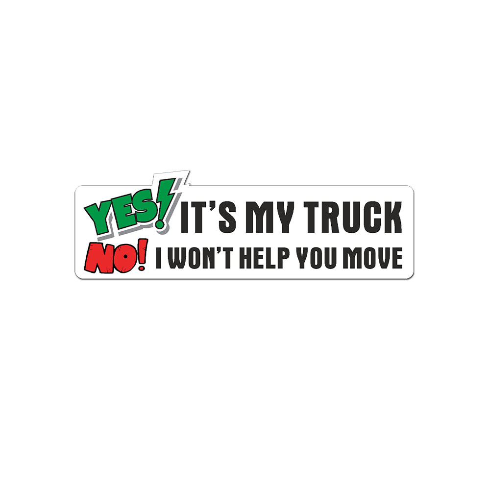 Yes my truck is pick-up bumper sticker off-road vehicle 20x6cm # A5440