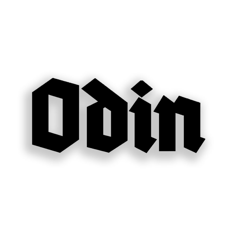 Odin Sticker Aufkleber Namen Schriftzug Wikinger Gott Bundeswehr 10x4cm A6287
