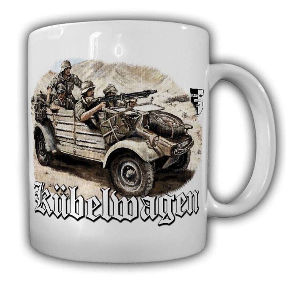 Tasse Lukas Wirp Kübelwagen TYP 82 Afrikakorps Bild Gemälde Kunst Druck #24108