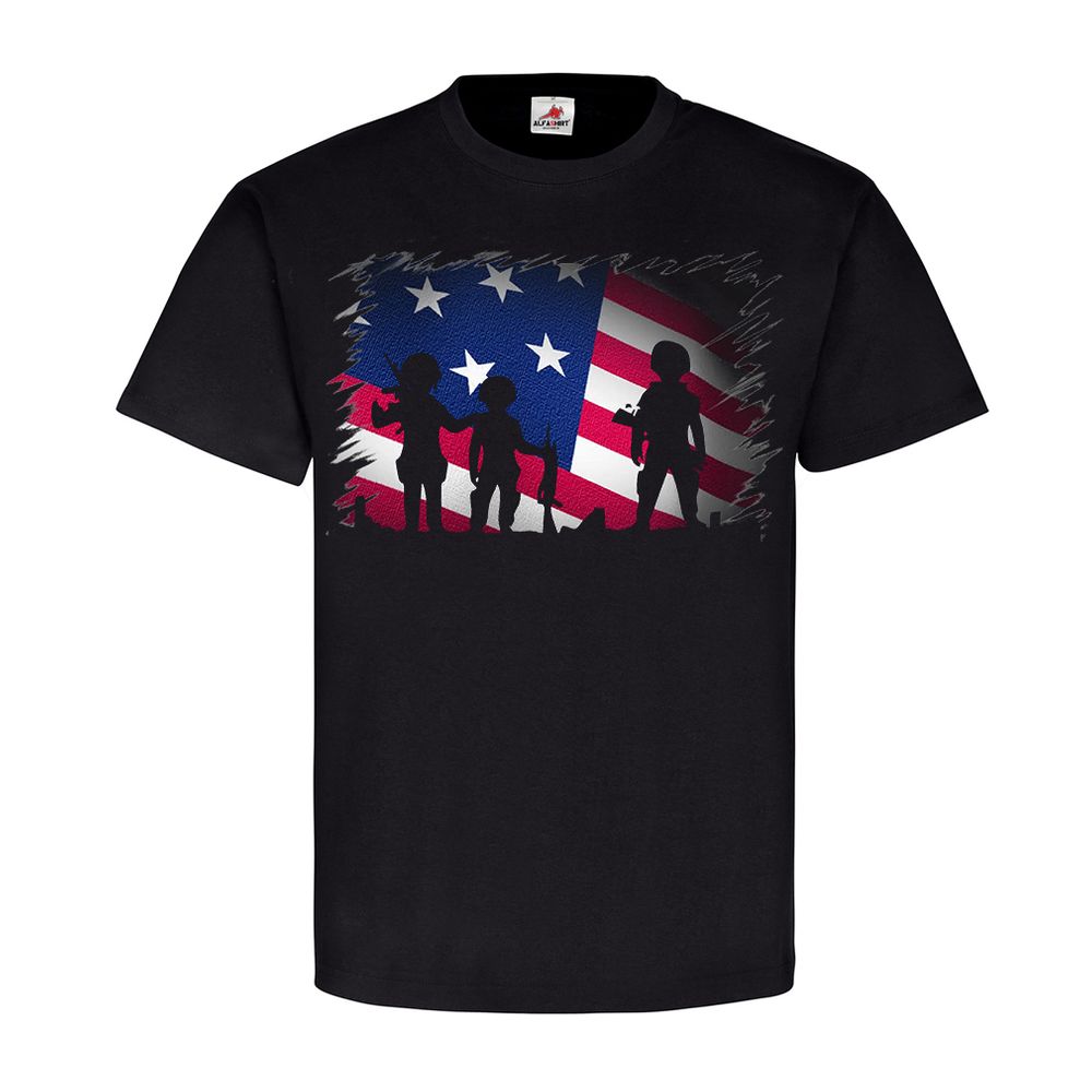 US G I Army Soldaten Militär Flagge Fahne Sterne Einheit T Shirt #23300