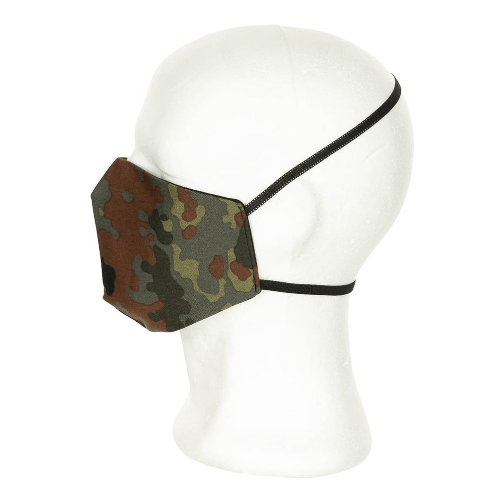 Bundeswehr-Flecktarn-Mundmaske Militär Tarnung Camouflage Survival #35545
