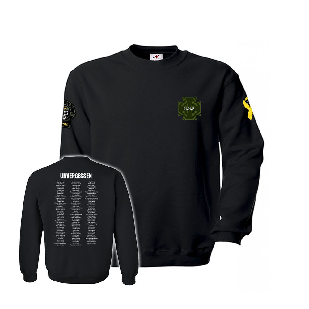 Sweatshirt Green Devils Supporter MMR Missing Men Biker Motorcycle Soldier#44637