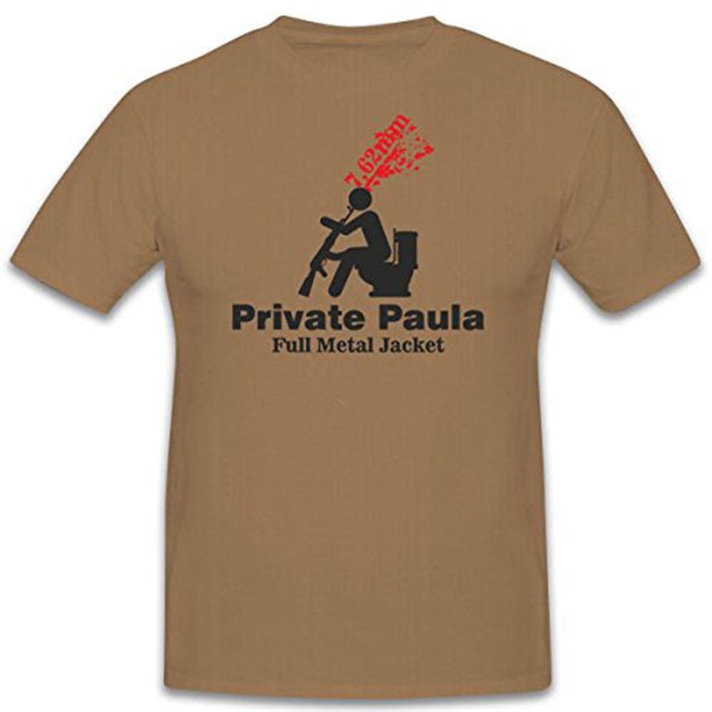 Private Paula 7,62mm Full Metal Jacket Film Kopfschuss Klo - T Shirt #7771 