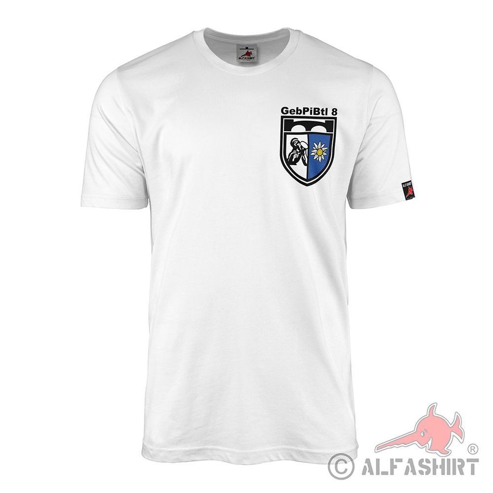 GebJgPiBtl 8 Gebirgs-Pionier-Bataillon 8 Bundeswehr Reservist T-Shirt #42179