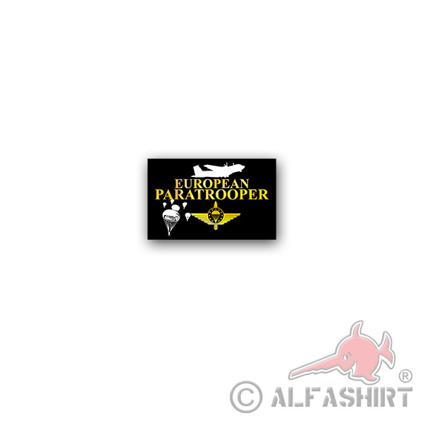 Sticker European Paratroopers 2 Skydiving 11x7cm A3513